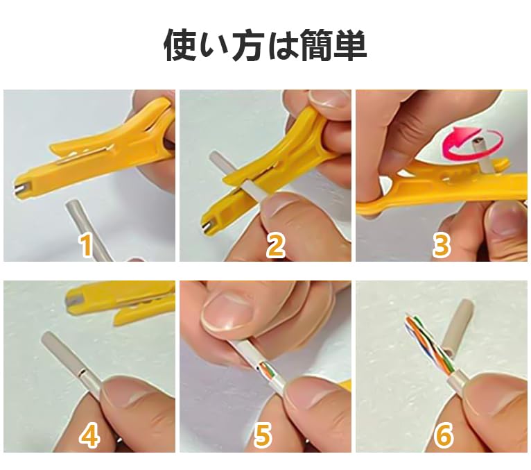 Wire Stripper of Mini Wire Stripper Cable Stripper Hand Repair Easy to Suitable for Stripping Cables (Set 2) Tool, Multi-functional Tool, Carry,