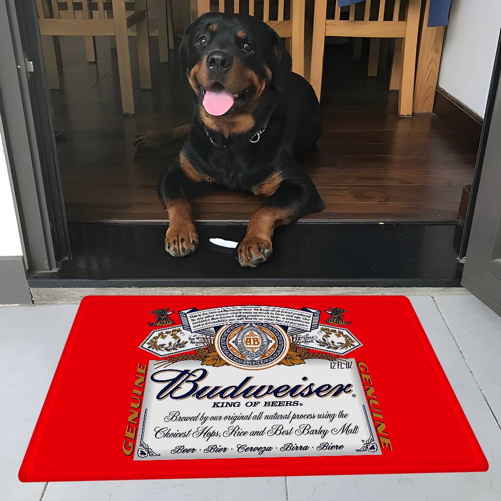 Král piva B-Budweiser Podložka na podlahu INS styl Měkká podložka do ložnice Podložka do domu a prádelny Protiskluzové domácí koberce