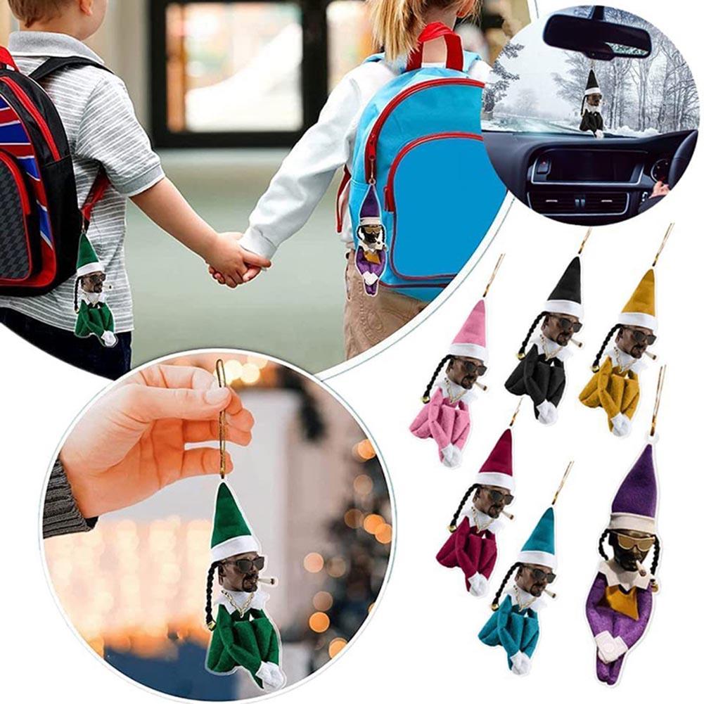 Acrilico Snoop Sul Portico Elfo di Natale Ciondolo Bambola Navidad Buon Natale Decorazioni Adorabile Bambole Sul Portico Regalo di Natale di Capodanno