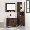 VidaXL Ensemble De Meubles De Salle De Bain 3 Pcs Chêne Marron, Armoire De Rangement, Armoire De Bain, Meuble De Toilette 3301159