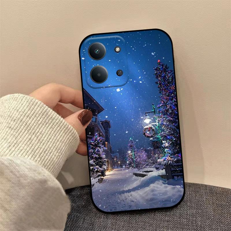 Shockproof Case For Xiaomi Redmi 15C 15 14C 13C 13 A5 A3  A1 A2 Plus Soft TPU Silicone Bumper Christmas Painting Phone Cover