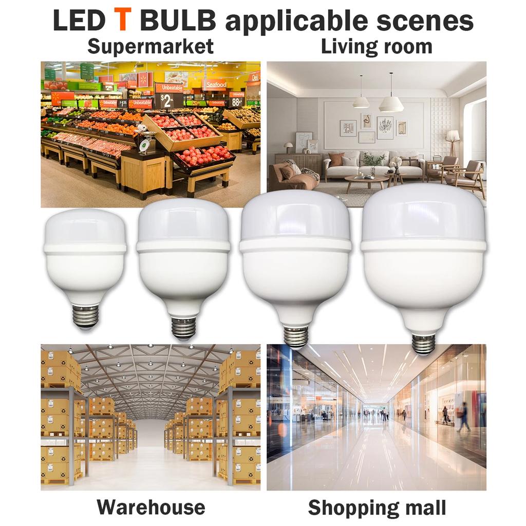 LED Bulb 20W 30W 40W 50W LED lamp AC 110V 220V base E27 Lampada LED t Light Bombilla Spotlight Lighting Lamp for home derection