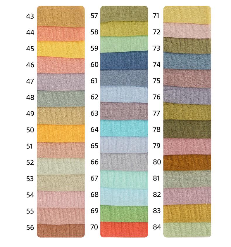 Double Layer Pure Cotton Gauze Crepe Fabric for Postpartum Pajamas and Home Wear