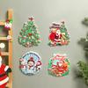 Christmas Home Decor Exquisite Door Sticker Funny Fridge Magnet Gift Cartoon Pattern Xmas Atmosphere Magnetic Stickers Cute 1PC
