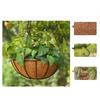 Half Round Plant Pot Iron Succulent Plant Flowerpot Plant Hanging Basket  Garden Decoration
