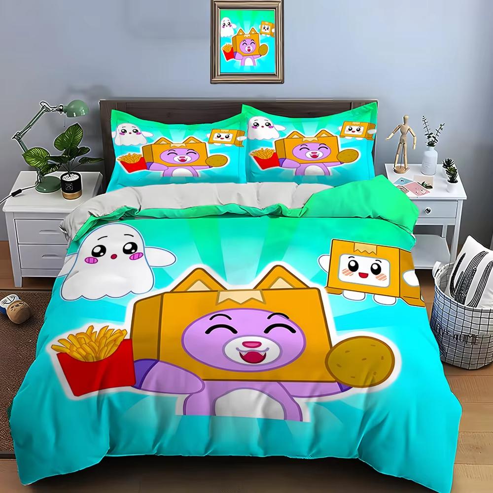 New 3d Print Anime Lankybox Bedding Sets Duvet Cover Set With Pillowcase Twin Full Queen King Bedclothes Bed Linen Home Textiles