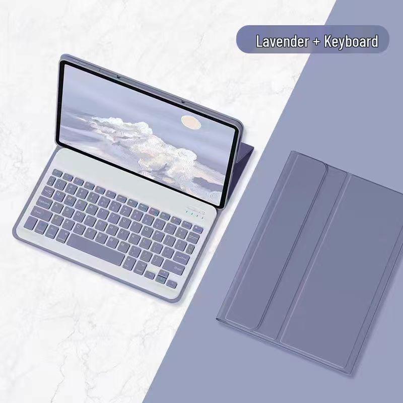 2024 iPad Air 6 Tylaus Bluetooth klaviatūros dėklas su pieštuko laikikliu 11 colių planšetiniam kompiuteriui