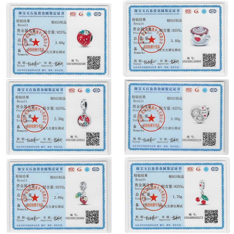 100% 925 Sterling Silver Red Color Series Heart Shape Charms Beads Fit Qikaola 925 Bracelets Lucky Jewelry Gifts