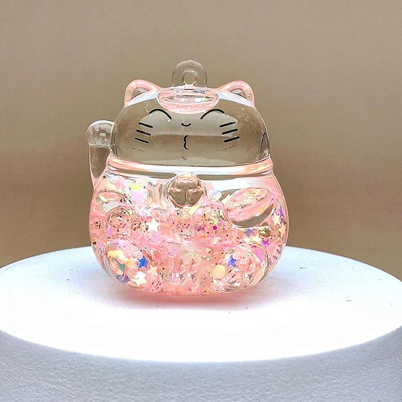 1Pcs Mini Resin Cartoon Cat Miniature Figures 3D Luminous Little Ornament Micro Landscape Diy Dollhouse Garden Decoration Craft