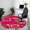 1pc Love, Heart Chair Carpet for Office, Non-slip, Soft and Durable Office Rug, Perfect for Office Yy251227168