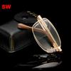 Foldable Reading Glasses Men ladies Presbyopic Eyeglasses Retro Eyewear Oculos De Grau Feminino Progressive with Case