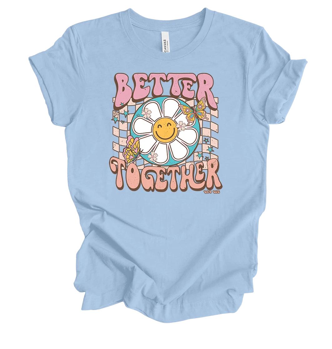 

Better Together Groovy Retro Hippy Chic Daisy Flower Power 70 s Boho Love 3XL