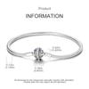 925 Silver Bracelet Heart Perfume Colorful Zircon Clasp Snake Chain Fit Original Charms DIY Jewelry