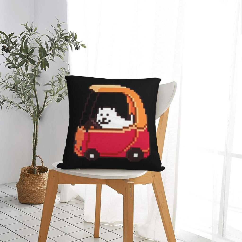 Undertale Annoying Dog Video Game Cute  Square Pillowcase Pillow Cover Cushion Throw Pillow for Home Sofa Living Room