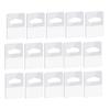 A34R Hanging Tabs Tags Hook 1000PCS 1-1/4" By X 1-5/8" Slot Hole Self Adhesive Heavy Duty Clear Plastic