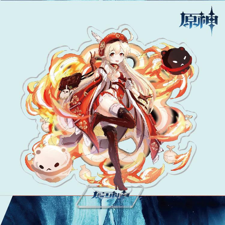 Game Anime Model Open World Impact Acrylic Cosplay Character Stand Painted Desk Decor Ornament Gift 15cm