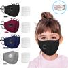 Reusable Washable PM2 5 Cotton Fabric Face Mask with Adjustable Ear Loops and Breathable Valve for Children Suitable for Everyday Use