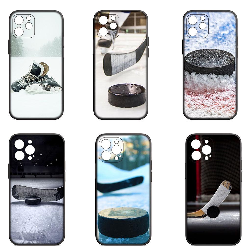 Ice Hockey Cover Phone Case for Apple iPhone 15 14 Plus 13 12 Mini Pro Max XR + 13Pro 14+ 15+ Funda Soft Casing