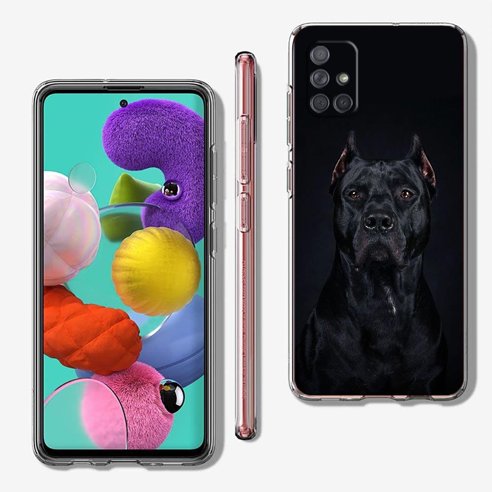 Clear Phone Case for Samsung Galaxy A13 A51 A71 A21S A12 A11 A31 A52 A41 A23 A53 A73 A32 5G A03S Silicone Cover Rottweiler Dog