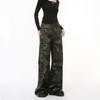 Men's Clothing | American Loose Versatile Drape Straight Wide Leg Mopping Camouflage Jeans Trend