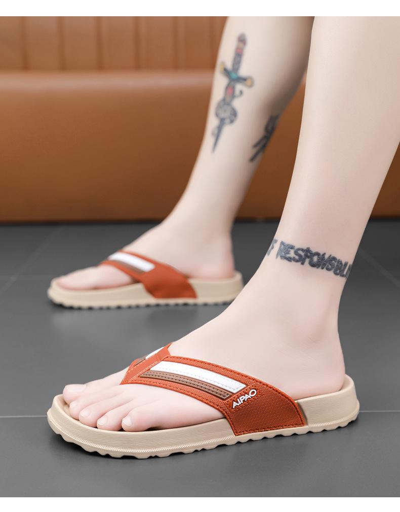 Men's Trendy Clip-Toe Non-Slip Flip Flops for Indoor & Outdoor Wear – Casual Beach Slippers