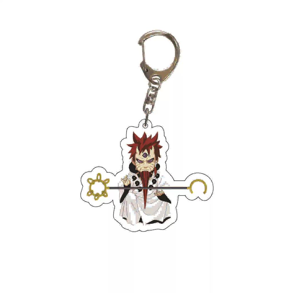 Llavero acrílico de Anime Naruto, accesorio, llavero de dibujos animados de Uzumaki Naruto