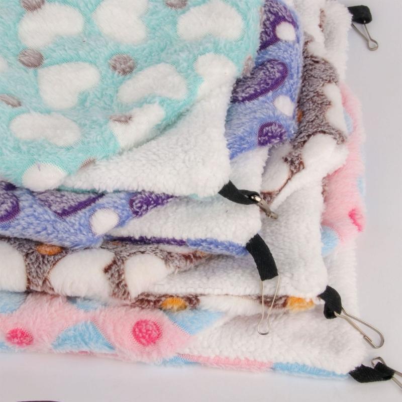 Pet Small Animal Hamster Furry Bed Habitat Soft Shelter Hammock Rabbits Hideaway Bed Rodents Toy for Cage