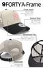 New Era Cap 9FORTY Trucker Stone Black Side Patch MLB New York Yankees A-Frame