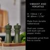 Cole & Mason Kenton Salt and Pepper Mill, Rosemary, Adjustable Grind, Durable Ceramic Mechanism, Includes 1 Grinder, 15cm