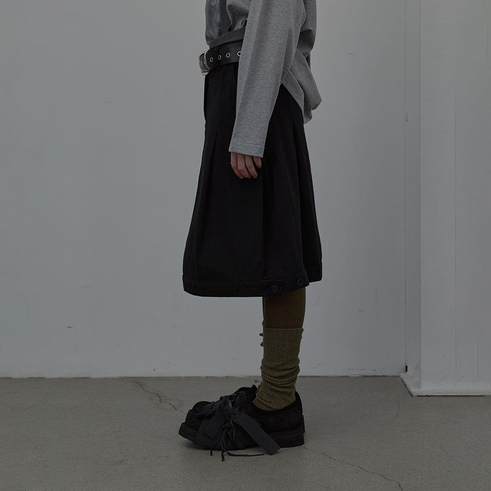 Lcdc Tm Cotton Tailored Midi Skirt (Black)