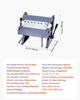 Box and Pan Brake, 305 mm/12 inch Sheet Metal Bending Brake, 20-Gauge Mild Steel Capacity, 0-135 Degree Adjustable, Metal Bender Machine with 5