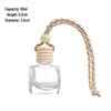 Transparent Car Vent Air Freshener Bottle with Lanyard - Essential Oil Diffuser & Rearview Mirror Pendant