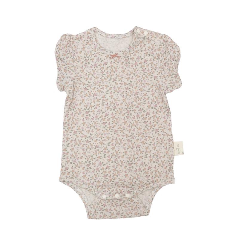 

LELE JOVE Jacquard Short Sleeve Baby Romper 90
