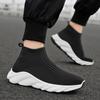 2 New fly-woven socks shoes men's mesh sports lazy tide shoes one pedal soft sole casual high