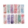 12Pcs Aesthetic Motivational Bible Quotes Paper Bookmarks Diy Students Readers Page Markers Library Office Page Marking