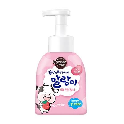 Shower Mate Malang Cow Pure Bubble Hand Wash Strawberry Display, 300ml, 1 Korean Cosmetics