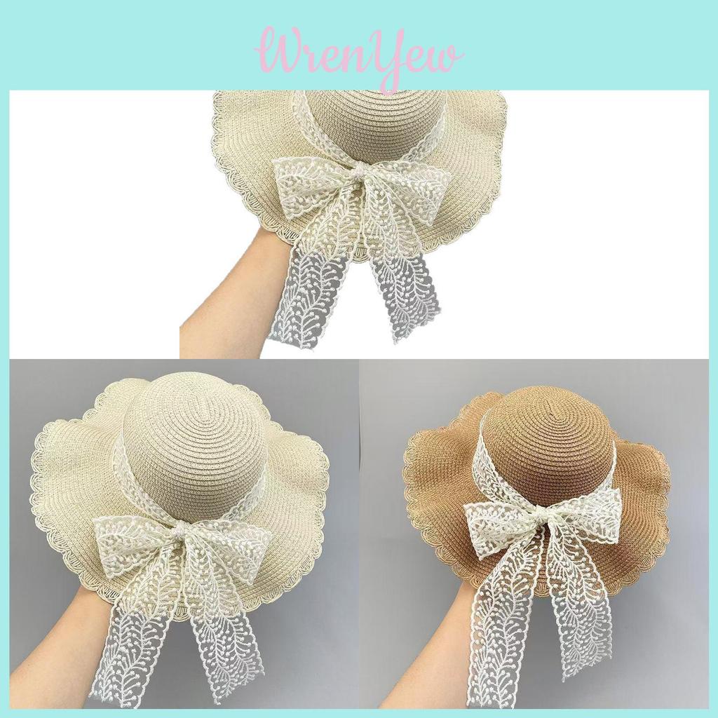 Summer Straw Hat For Women With Wide Brim And Adjustable Fit For Beach And Casual Wear