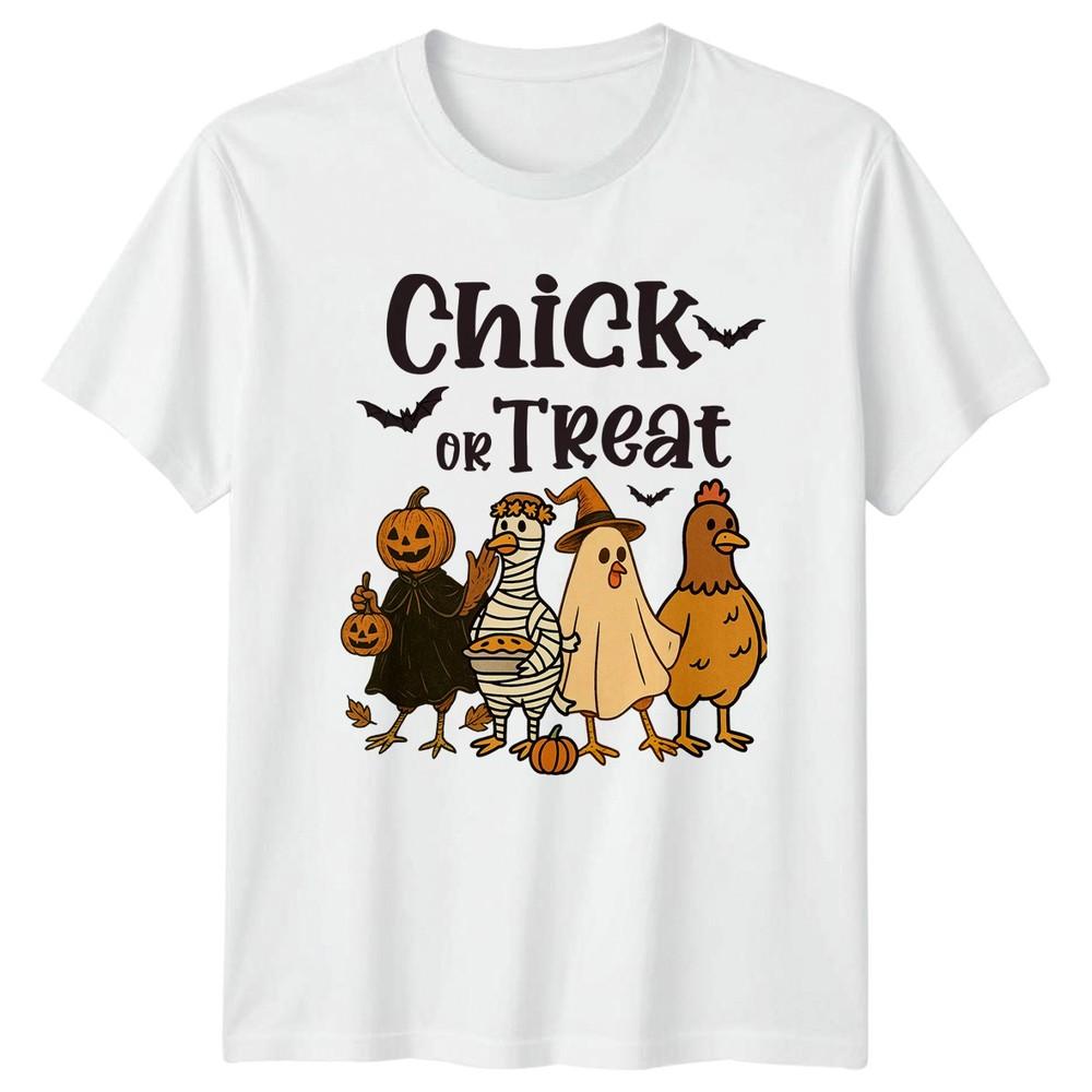 Chick Or Treat Halloween Chickens Costume Unisex TShirt Unisexs Unisexs Graphic Tee S