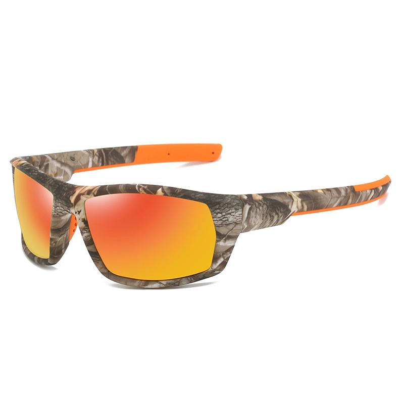 New Sunglasses for Men Sport Polarized Square Frame Camouflage Sun Glasses Driving Fishing Cycling Skiing Sun Eyewear UV400