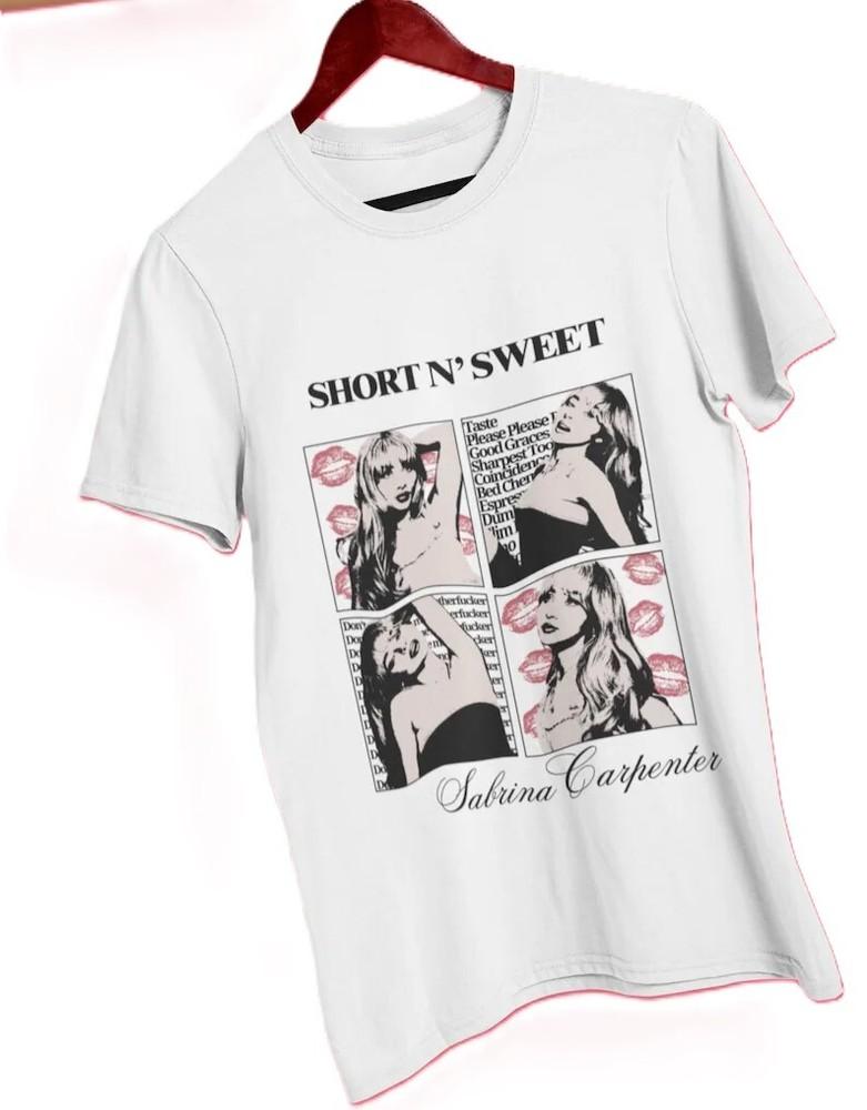 Sabrina Carpenter T-Shirt Short N Sweet T-Shirt Sabrina Tour Gift Unisex T-Shirt XXXXL