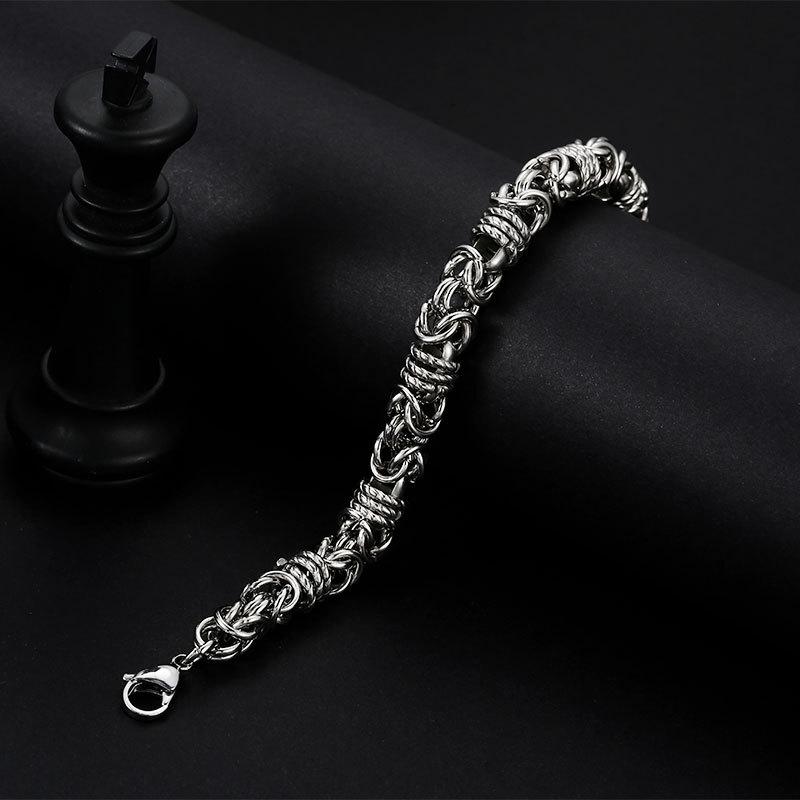 Dominant Men's Titanium Steel Hip Hop Bracelet – Korean Trendy Style for Teens & Students