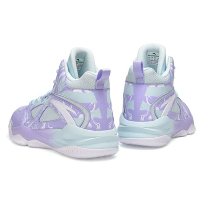 Anta Link Cloud Textile, Synthetic Leather Cushioning Slip Resistant Abrasion Resistant Breathable Coverage High top Sneakers 112141649S-1