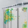 Rideau de douche Vibrant Splash Imperméable Lavable Pour Décorations de Salle de Bain Couleurs Assorties Disponibles