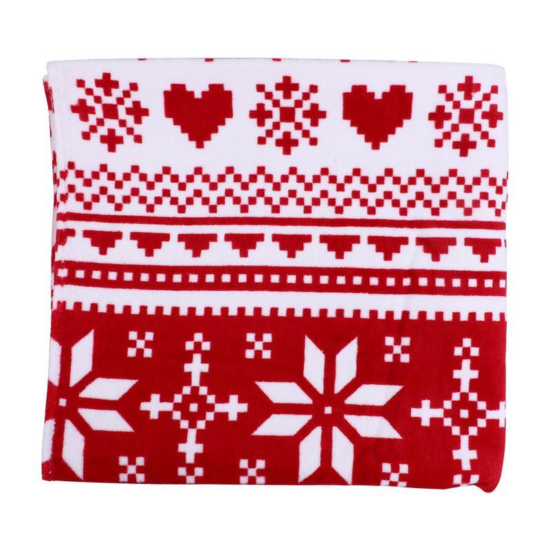 

Long Printed Bath Towel Beach Color Large Thicker Soft Skin-friendly Water-absorbing Household Cotton 135cmx70cm(372g)