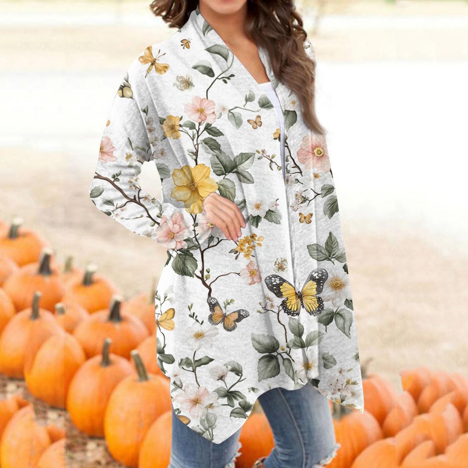 

Женский модный повседневный кардиган средней длины с ретро-принтом M