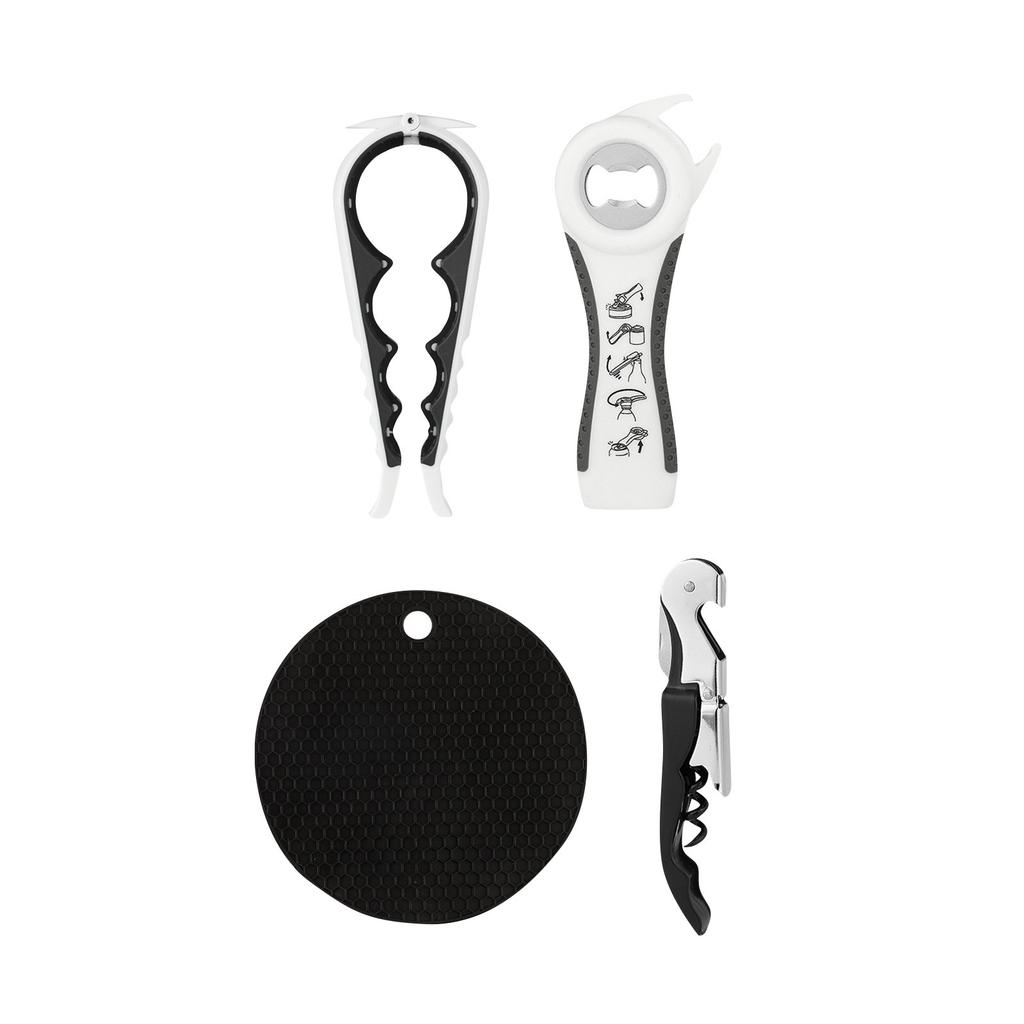 Dosenöffner Set 5-in-1 Bierflaschenöffner Flaschenöffner Küchenverschluss Twister 4-in-1