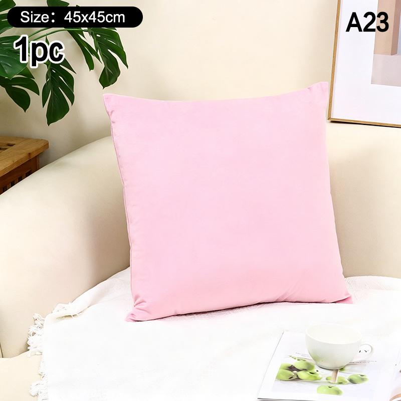 High-Quality 45*45CM Plush Pillow Case with Padded Layer for Cozy Home Decor