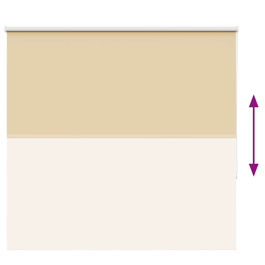Blackout Roller Blind Beige 165 x 130 cm Fabric Width 161.6 cm