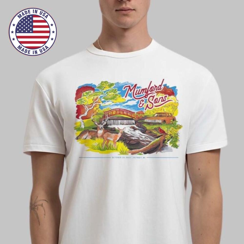 

Mumford And Sons Detroit 2025 Motor City Event Tshirt Unisex All Sizes Unisex T-Shirt XXXXL