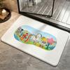 IP-Rainbow BriteS Floor Mat Bedroom Carpet, Bathroom Foot Mat, Doormat, Non-Slip Absorbent Multi-Use